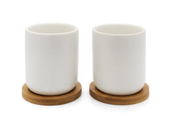 Tea mug Umea, white, set of 2