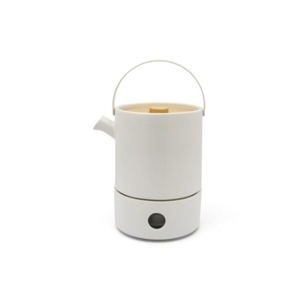 Tea set Umea 1.2L with warmer, white