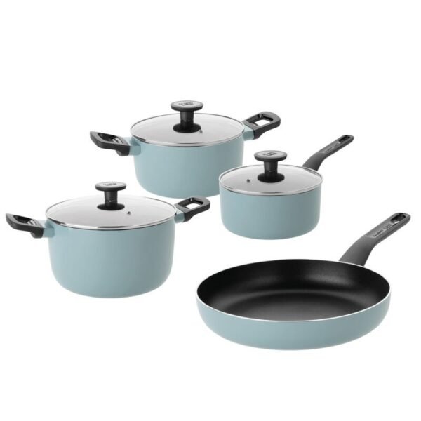 7-pc cookware set Slate