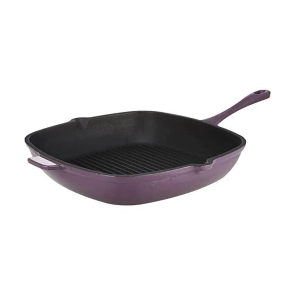 29cmx29cm Cast Iron Grill Pan Purple - Ron