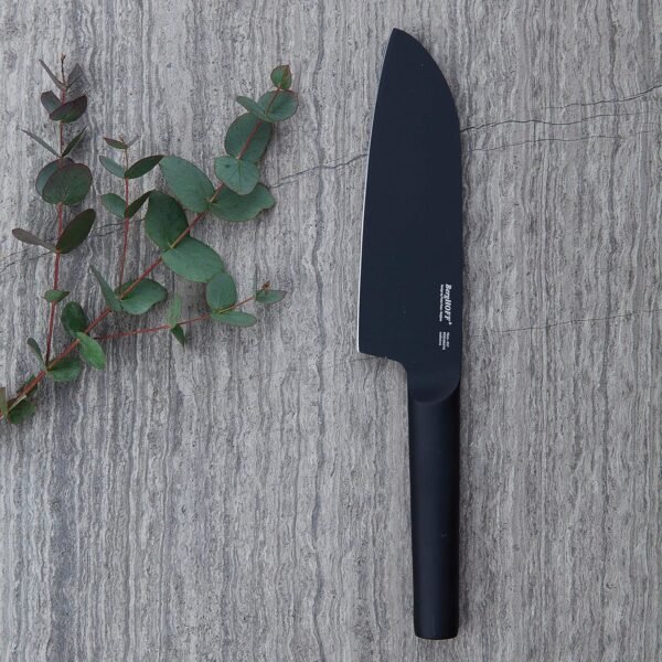 Santoku knife black 16 cm - Image 3