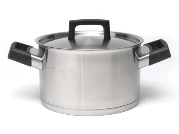 Covered casserole stainless steel 20 cm