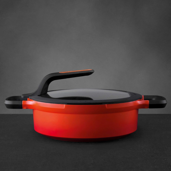 Covered stay-cool 2-handle sauté pan red 28 cm - Image 2